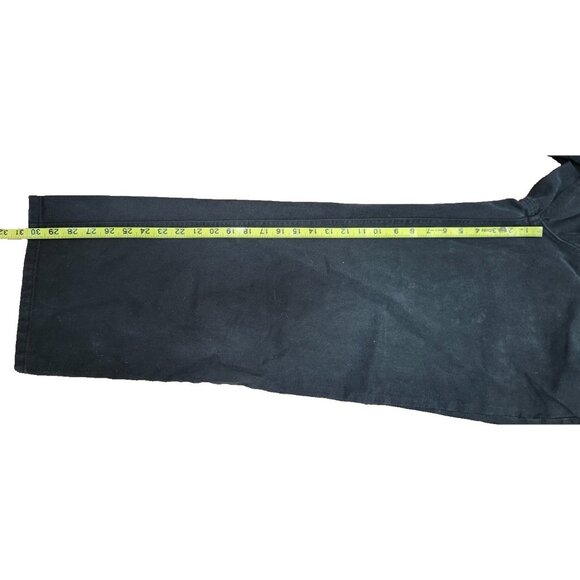 Edition Contrast Waist Jeans Black Denim Pants M/L 100% Cotton Y2K Style - Picture 13 of 15